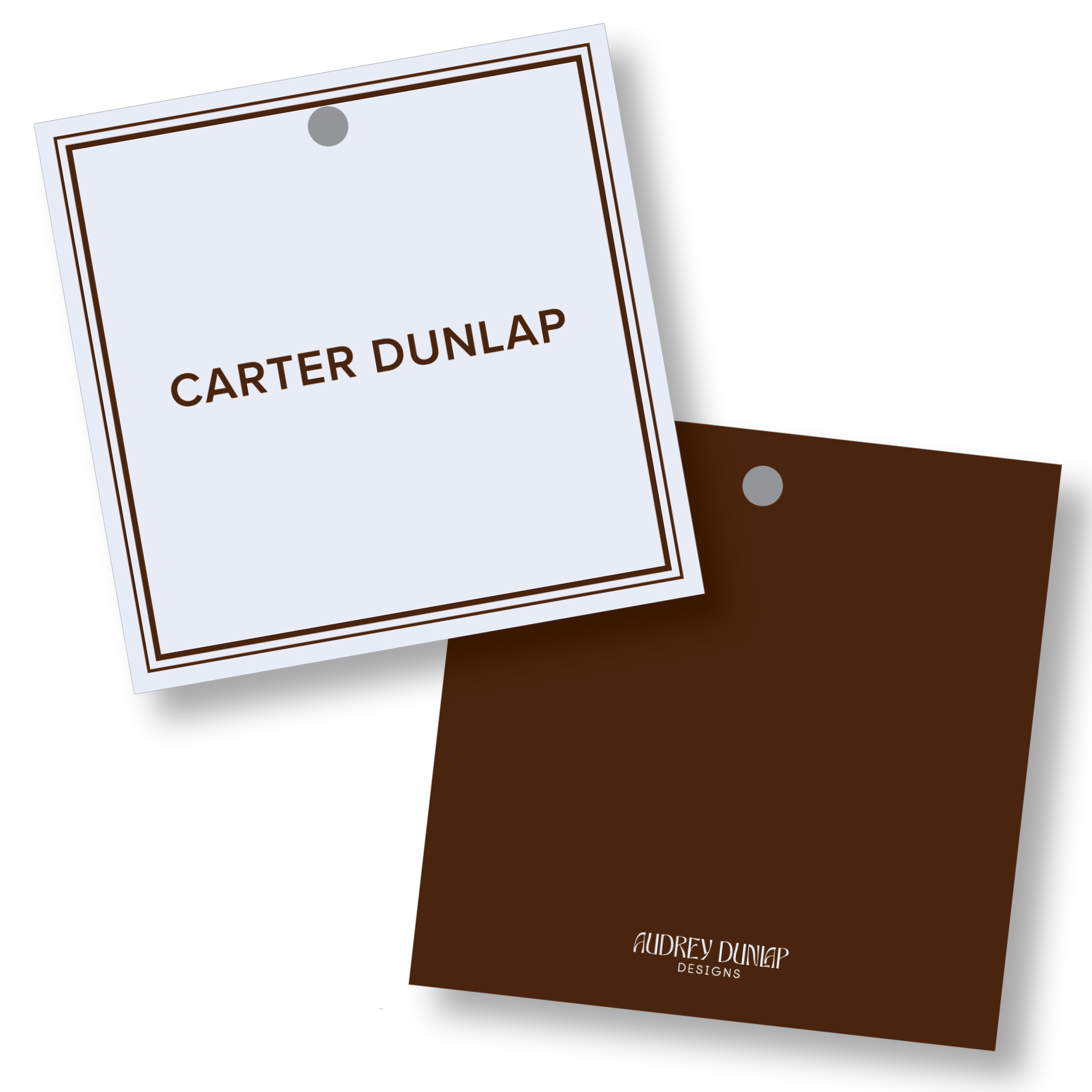 Sans Serif Simple Border Square Tag