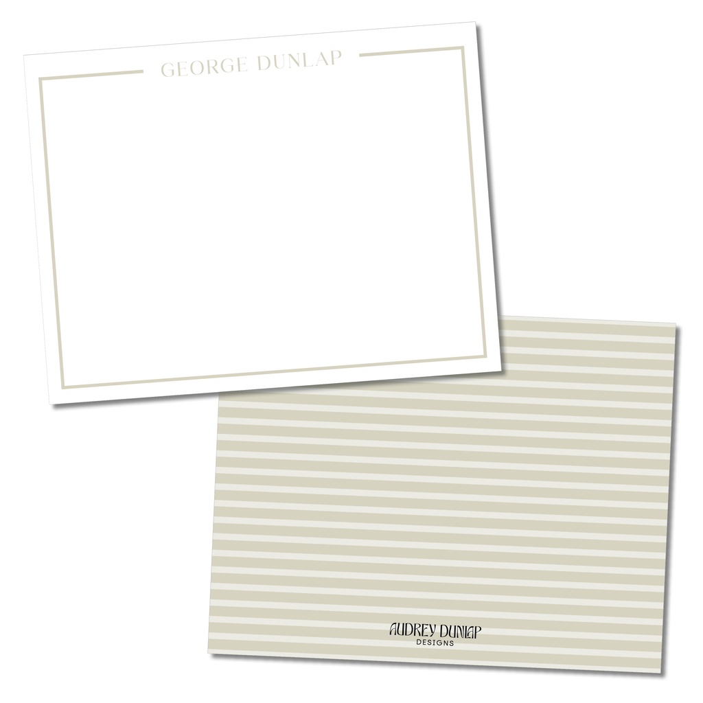Striped Boys Stationery