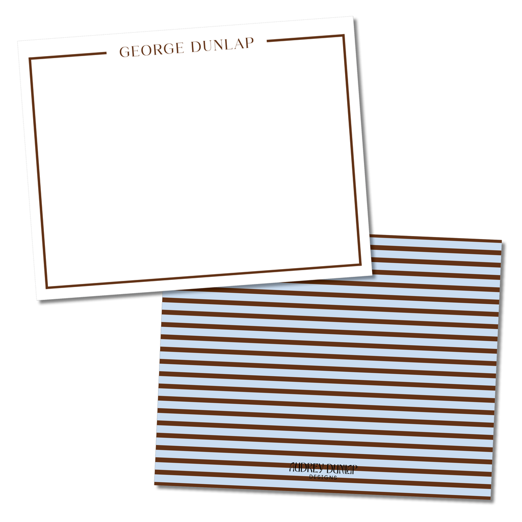 Striped Boys Stationery