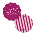 ILYSM Scalloped Tag