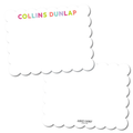 Multicolor Name Scalloped Stationery