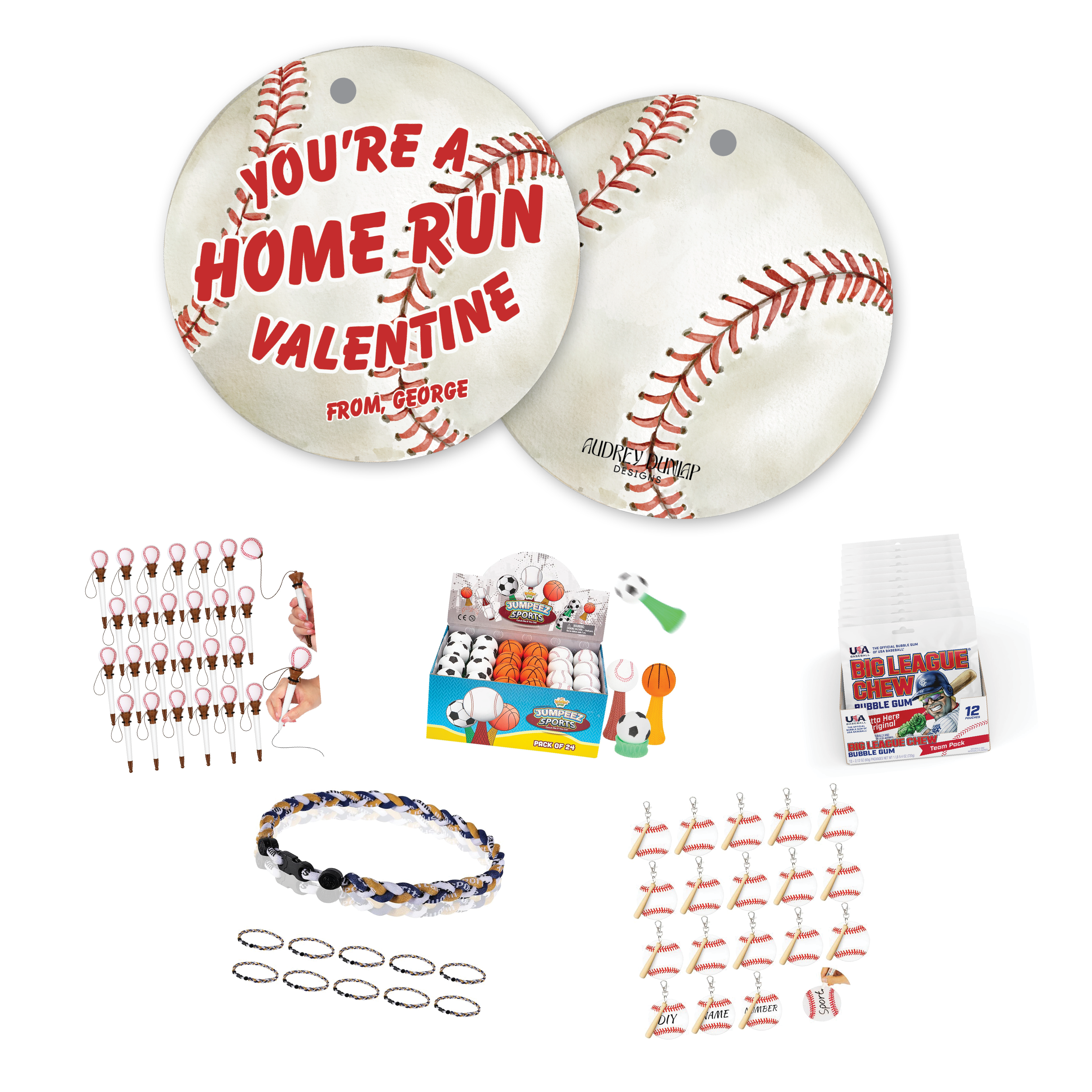 Home Run Baseball Valentines