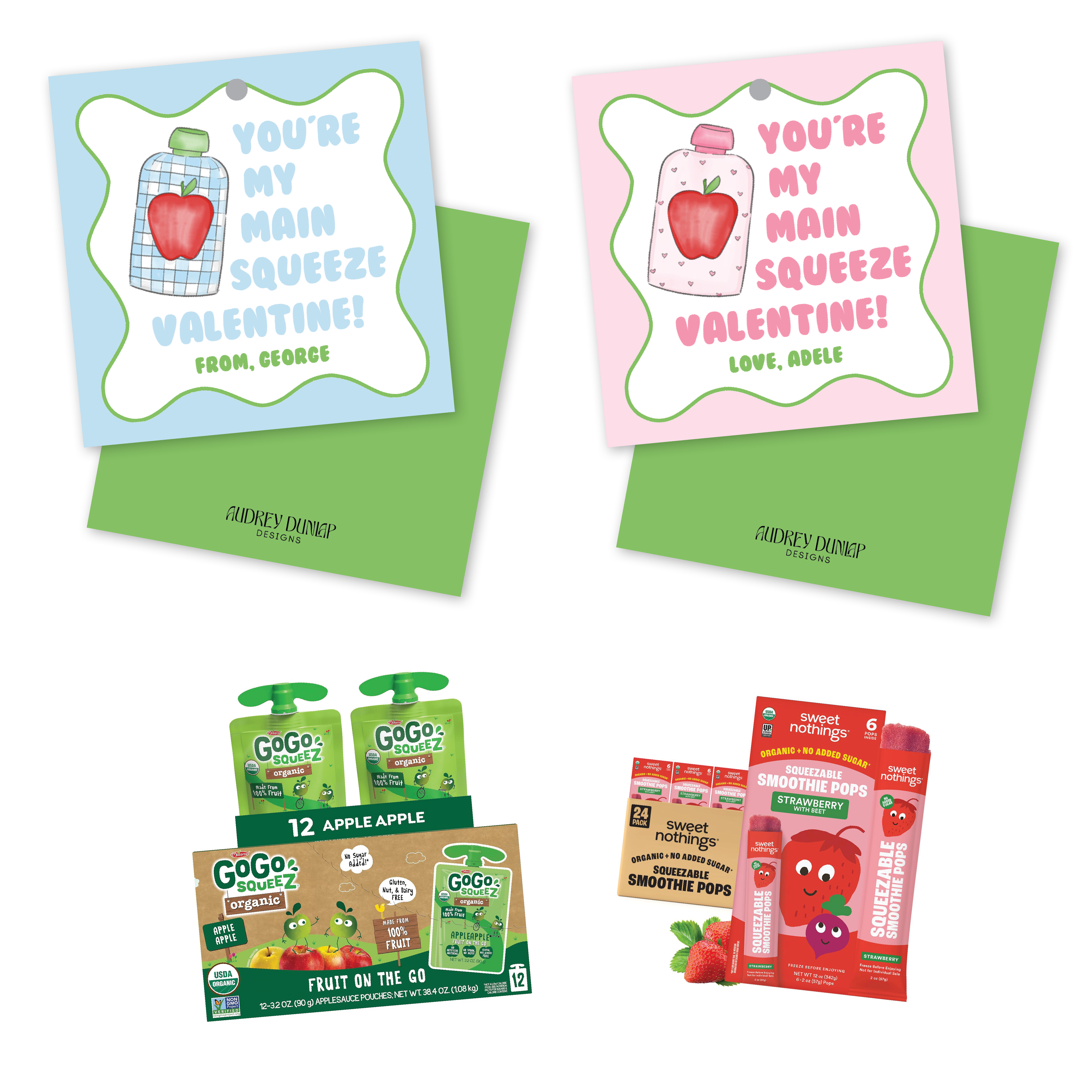 Squeeze Pouch Valentines