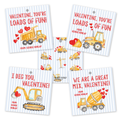 Construction Trucks Valentines
