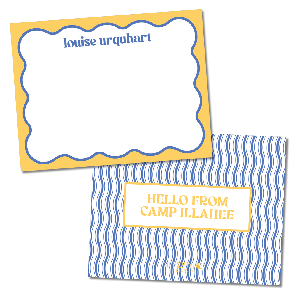 Wavy Stripes Camp Stationery