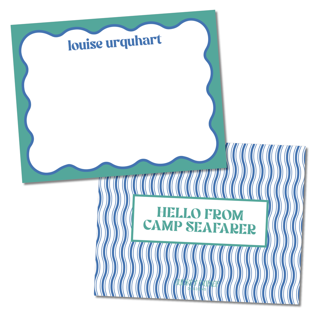 Wavy Stripes Camp Stationery