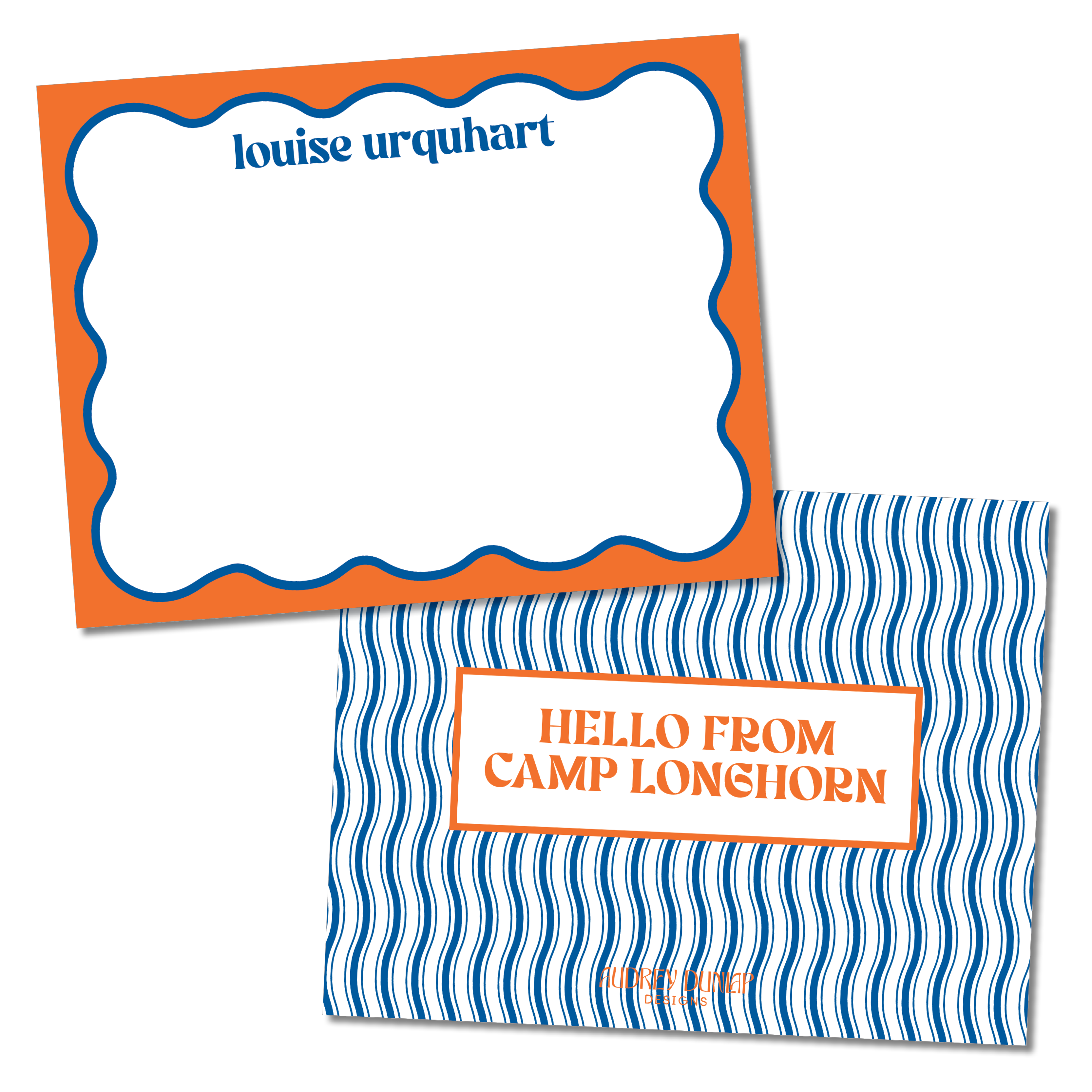 Wavy Stripes Camp Stationery