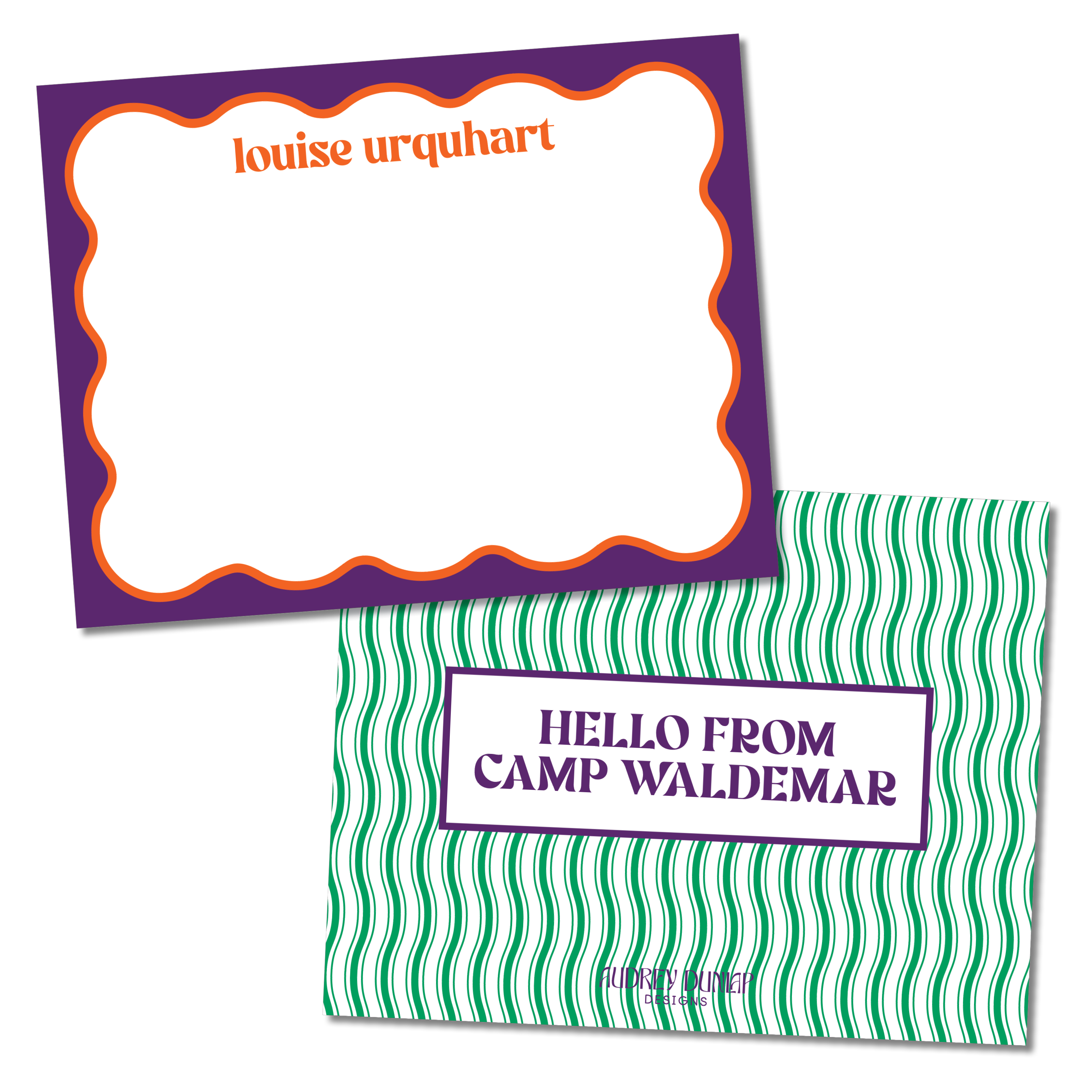 Wavy Stripes Camp Stationery