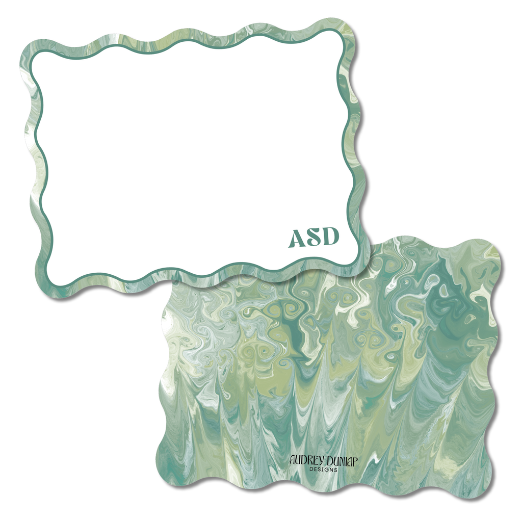 Marbled Wavy Stationery