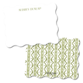 Green Ikat Wavy Stationery