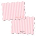Pink Stripes Wavy Stationery